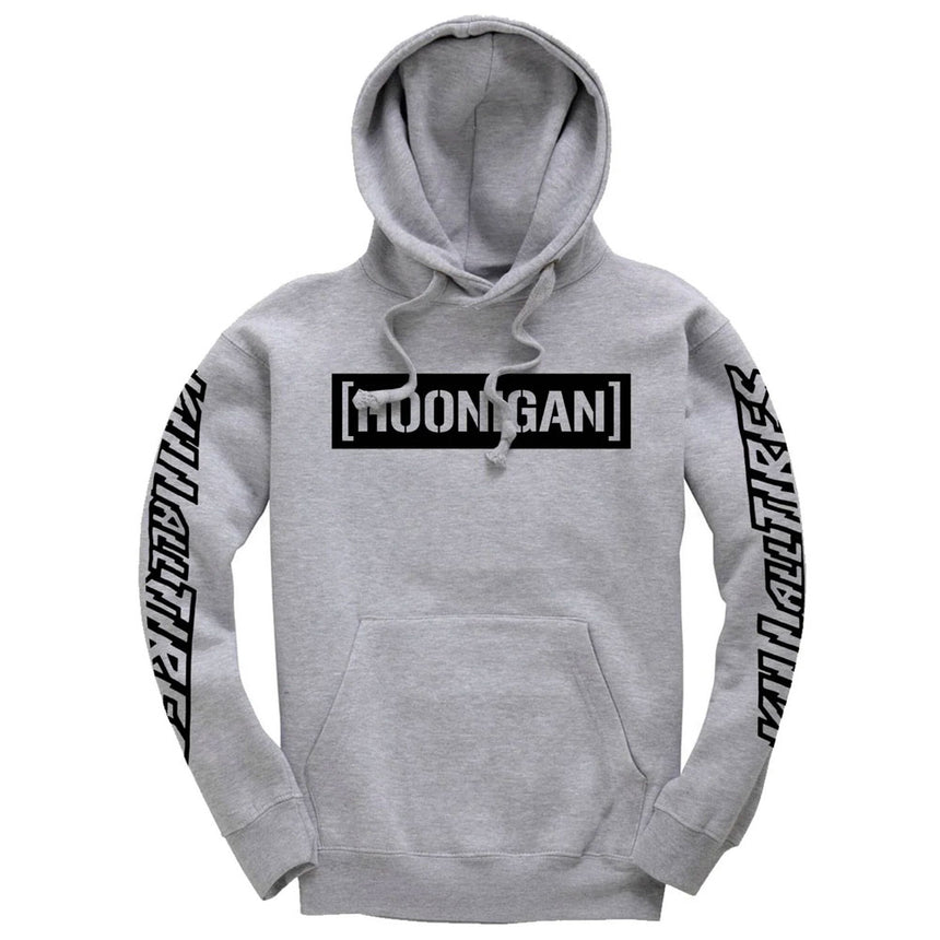 Hoonigan Cbar Print Kill All Tyre Grey Hoodie