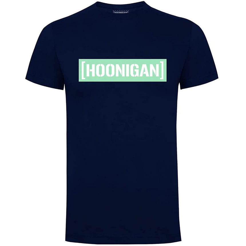 Hoonigan Censor Bar MN Print Navy Blue Tee Shirt