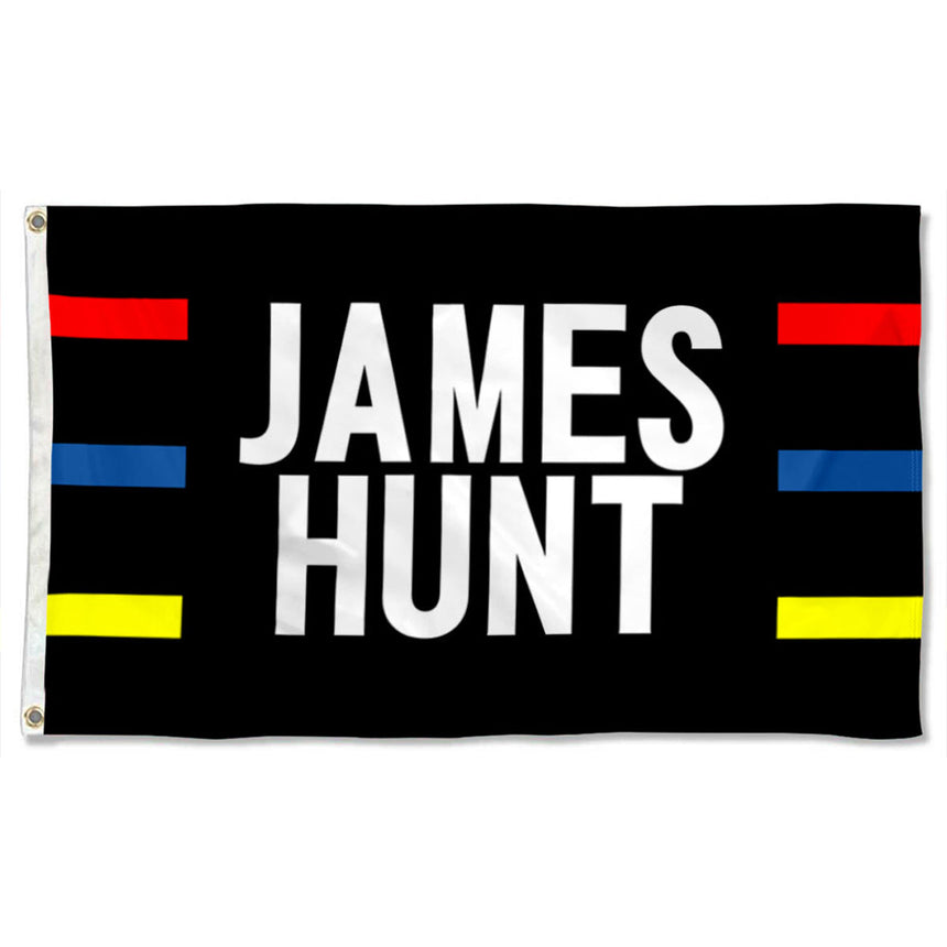 James Hunt Logo Large Silverstone Inspired Flag
