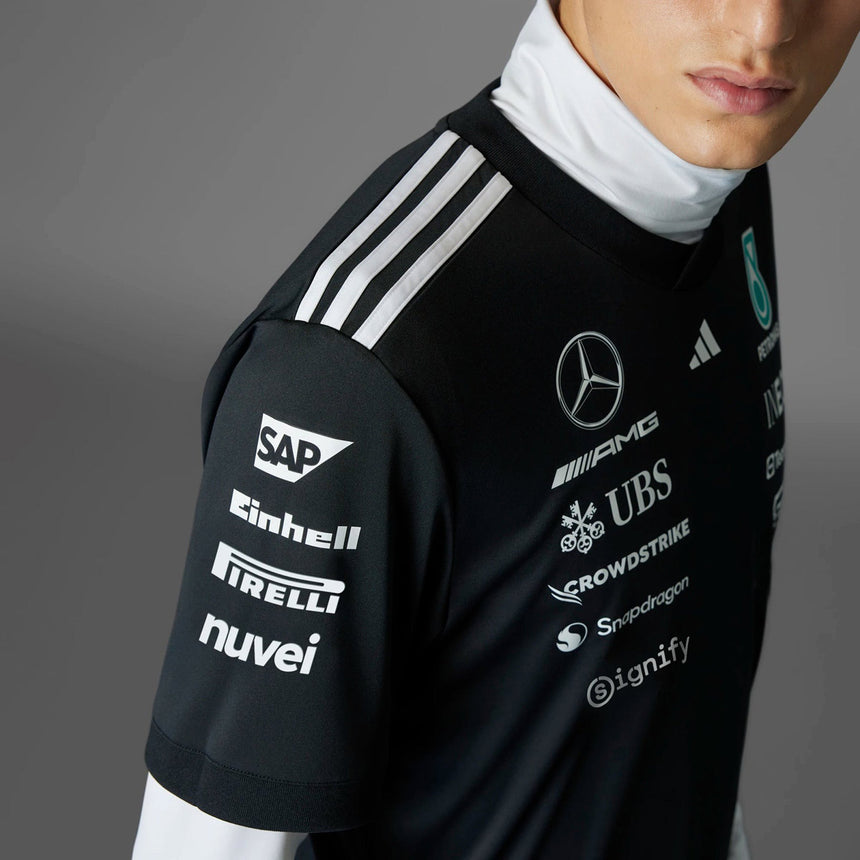 Mercedes-AMG Petronas F1 Team Black Adidas Drivers Tee Shirt