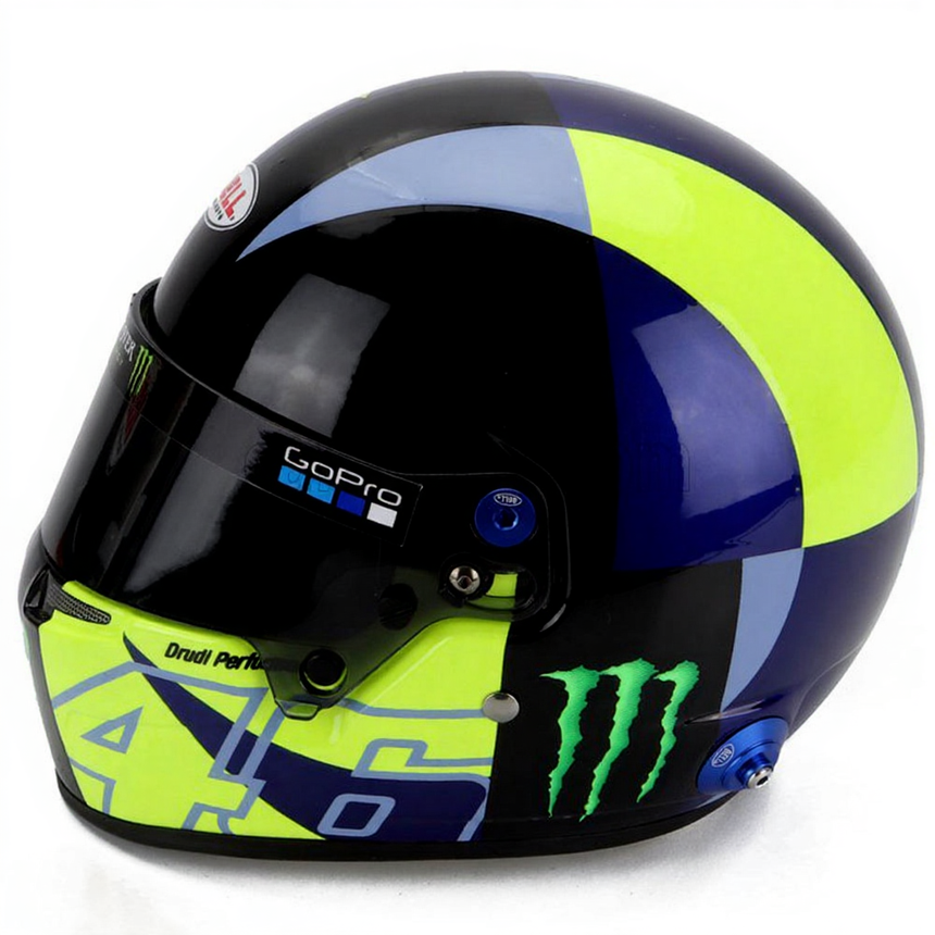 Bell 1:2 Scale 2022 Valentino Rossi VR46 BMW M4 GT3 WRT Mini Helmet