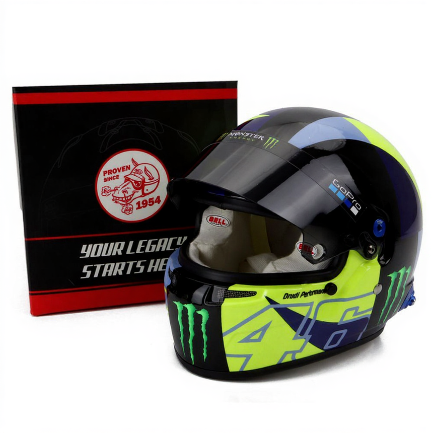 Bell 1:2 Scale 2022 Valentino Rossi VR46 BMW M4 GT3 WRT Mini Helmet