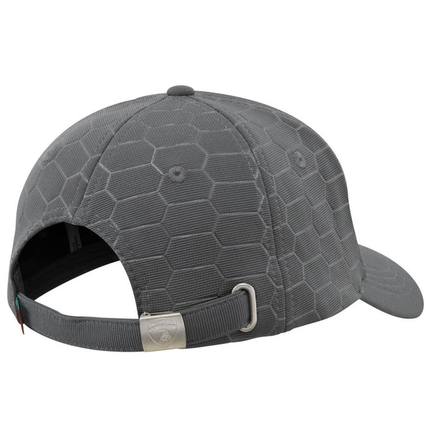 Lamborghini Squadra Corse Honeycomb Pattern Team Travel Cap (Grey)