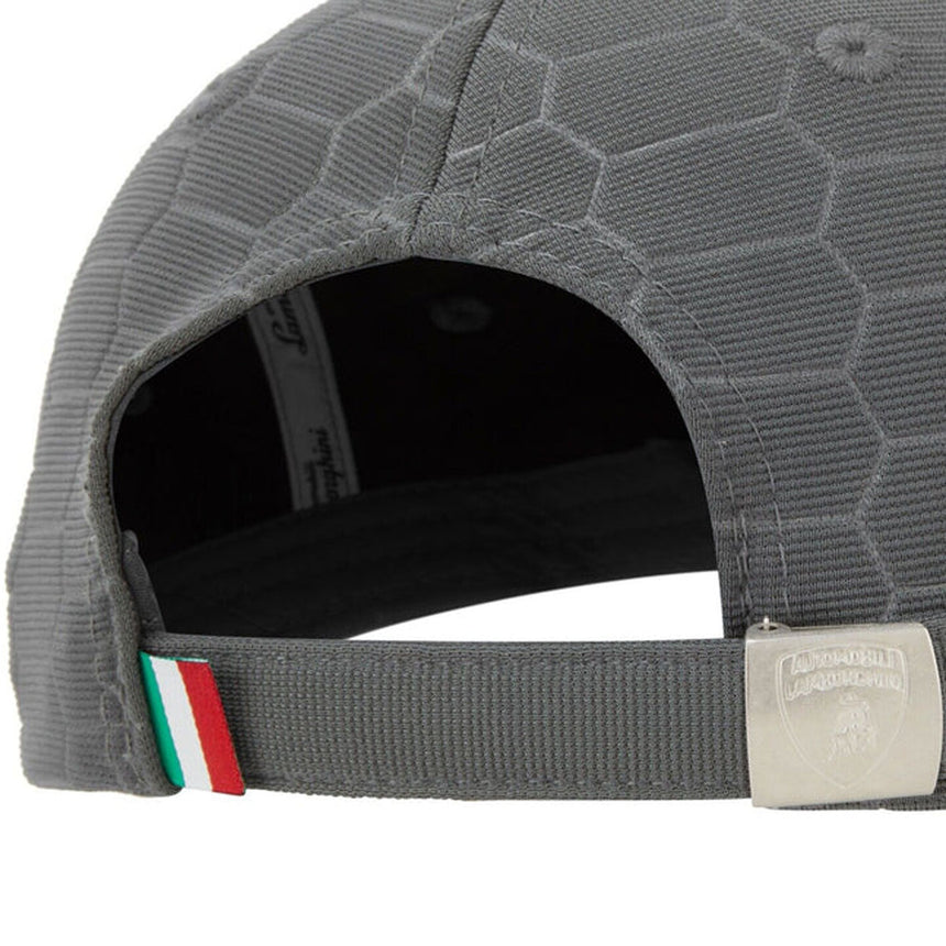 Lamborghini Squadra Corse Honeycomb Pattern Team Travel Cap (Grey)