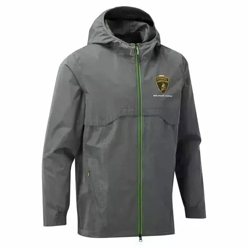 Lamborghini Squadra Corse Officially Licensed Grey Travel Lightweight Jacket