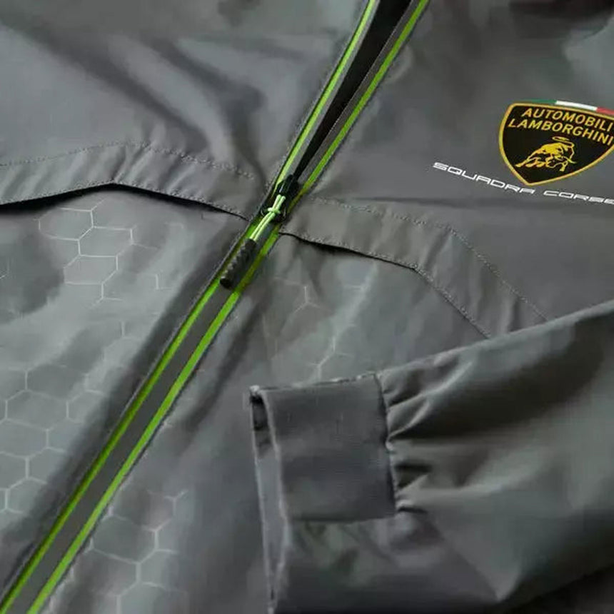 Lamborghini Squadra Corse Officially Licensed Grey Travel Lightweight Jacket