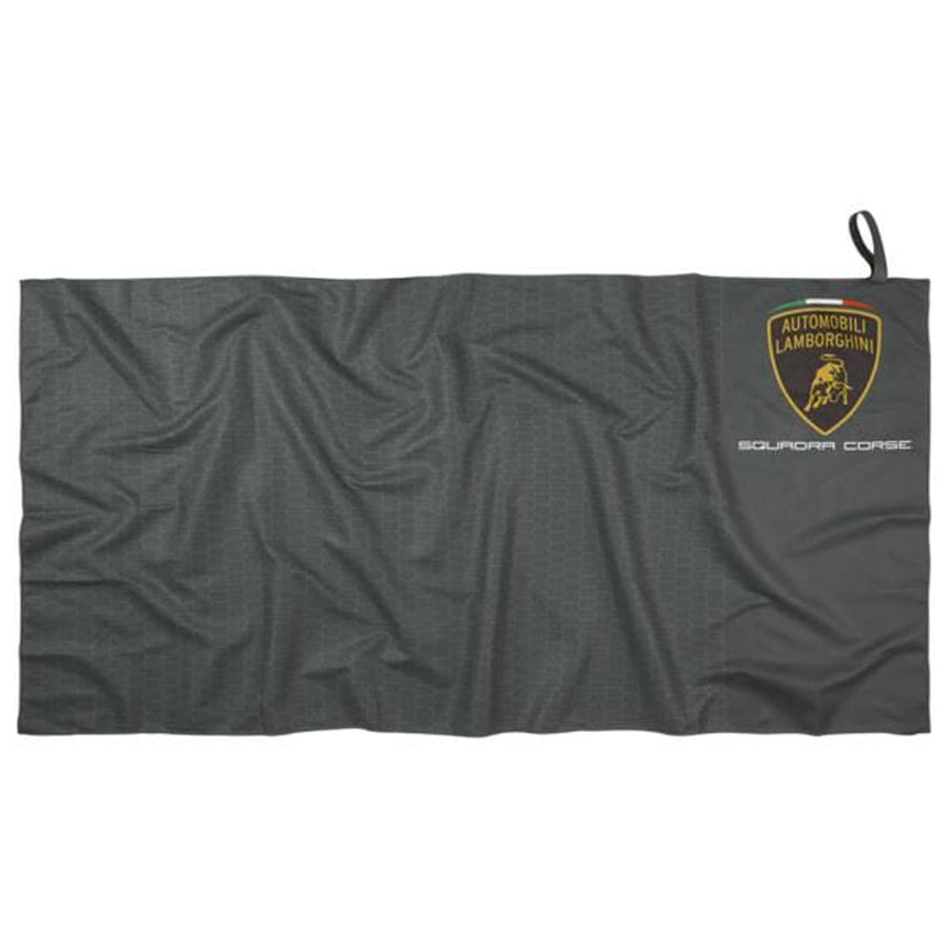 Automobili Lamborghini Squadra Corse Grey Sports Microfibre Towel