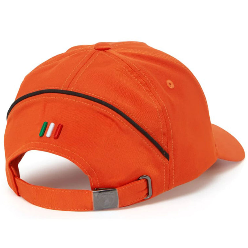 Lamborghini Squadra Corse Double Stripes Official Licenced Team Cap (Orange)