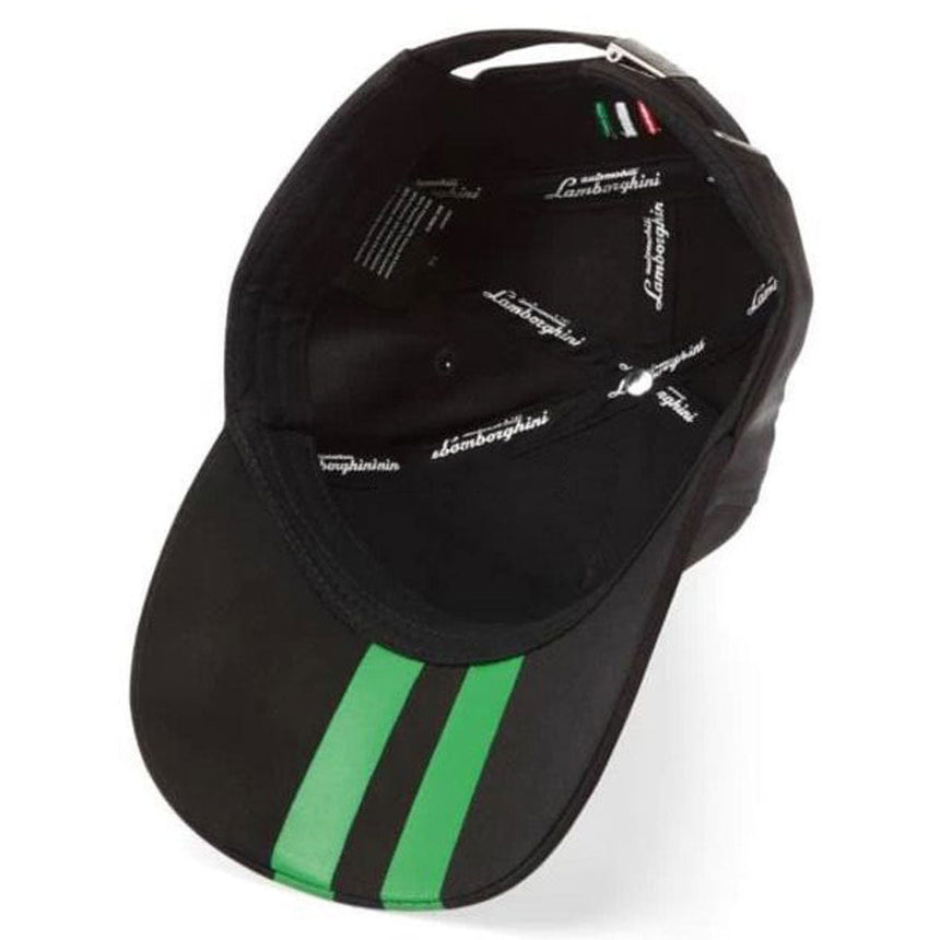 Lamborghini Squadra Corse Officially Licensed Kids Black Team Baseball Cap