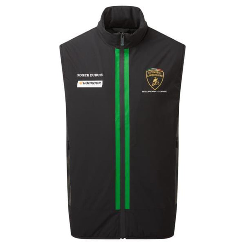 Lamborghini Squadra Corse Black Padded Officially Licensed Team Gilet Jacket