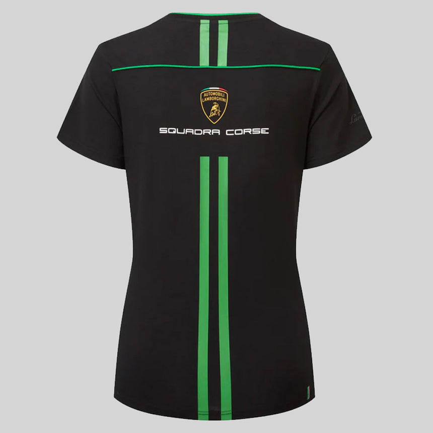 Automobili Lamborghini Squadra Corse Ladies Team Black T-Shirt