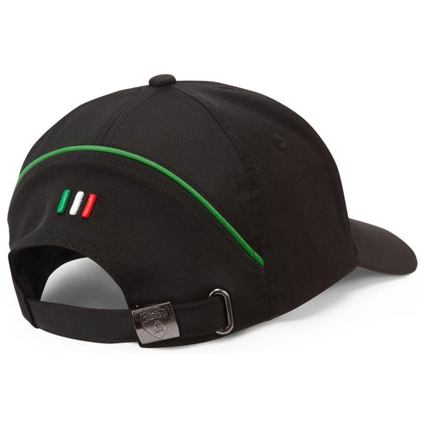 Lamborghini Squadra Corse Double Stripes Official Licenced Team Cap (Black)
