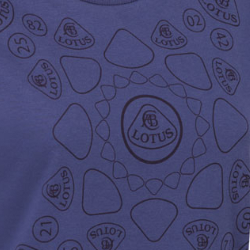 Lotus Graphic Print Official Ladies Royal Blue T-Shirt