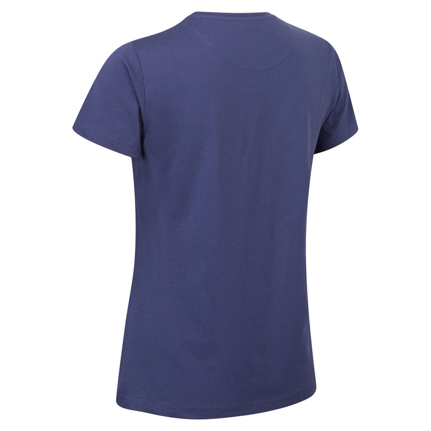 Lotus Graphic Print Official Ladies Royal Blue T-Shirt