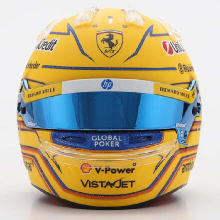 Looksmart 1:5 Scale Lewis Hamilton Scuderia Ferrari HP Miami GP 2025 Model Helmet