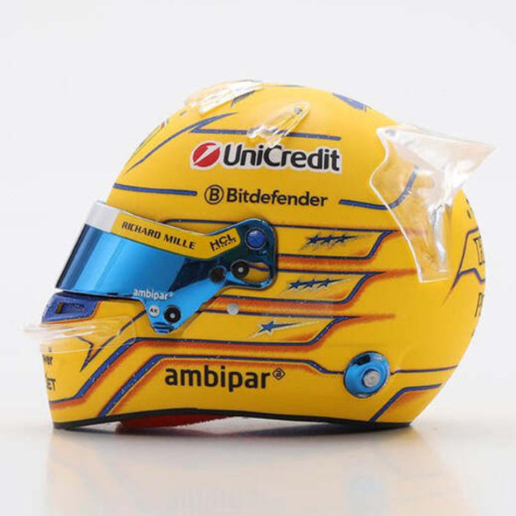 Looksmart 1:5 Scale Lewis Hamilton Scuderia Ferrari HP Miami GP 2025 Model Helmet