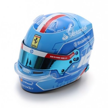Looksmart 1:5 Scale 2024 Miami GP Charles Leclerc Mini Helmet