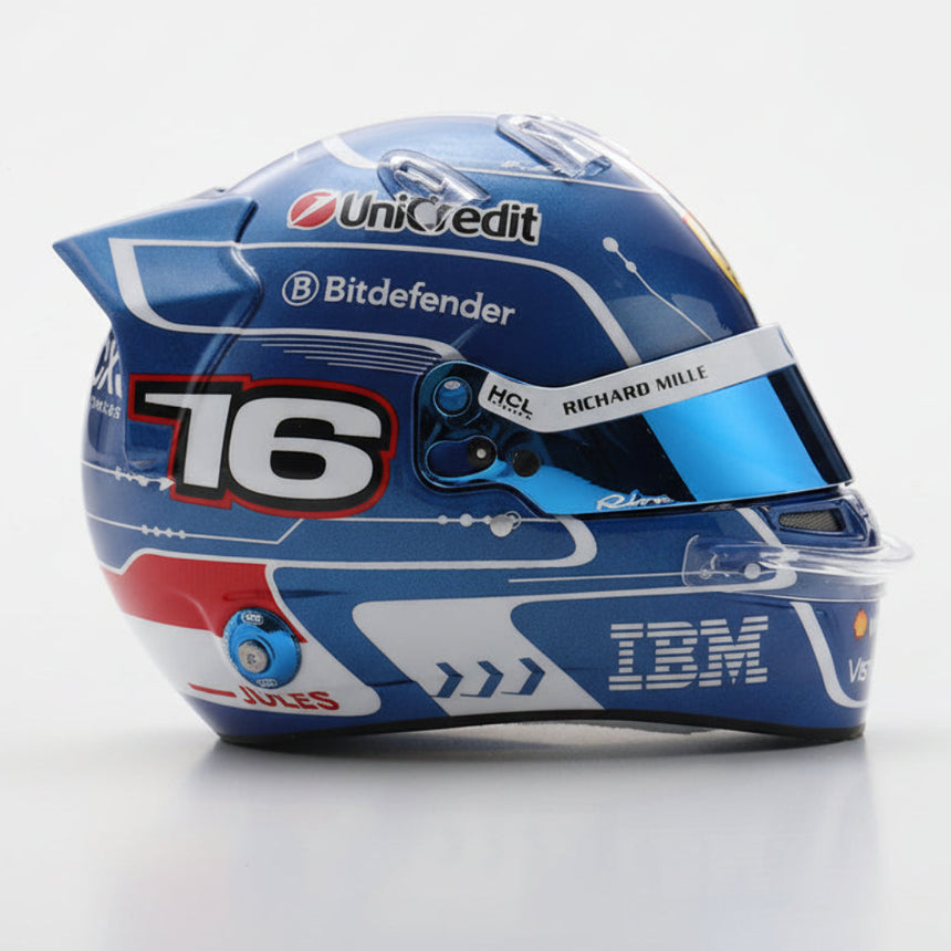 Looksmart 1:5 Scale Charles Leclerc Scuderia Ferrari 2025 Miami GP Model Helmet