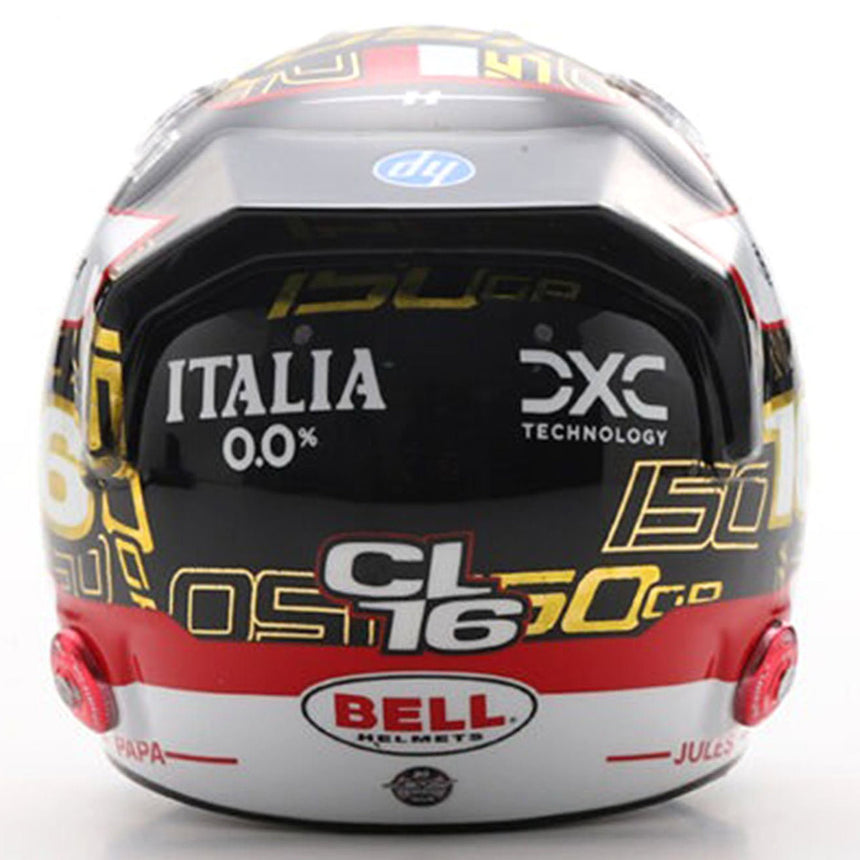 Looksmart 1:5 Scale Ferrari F1 Team #16 Charles Leclerc 2025 Abu Dhabi GP Mini Helmet