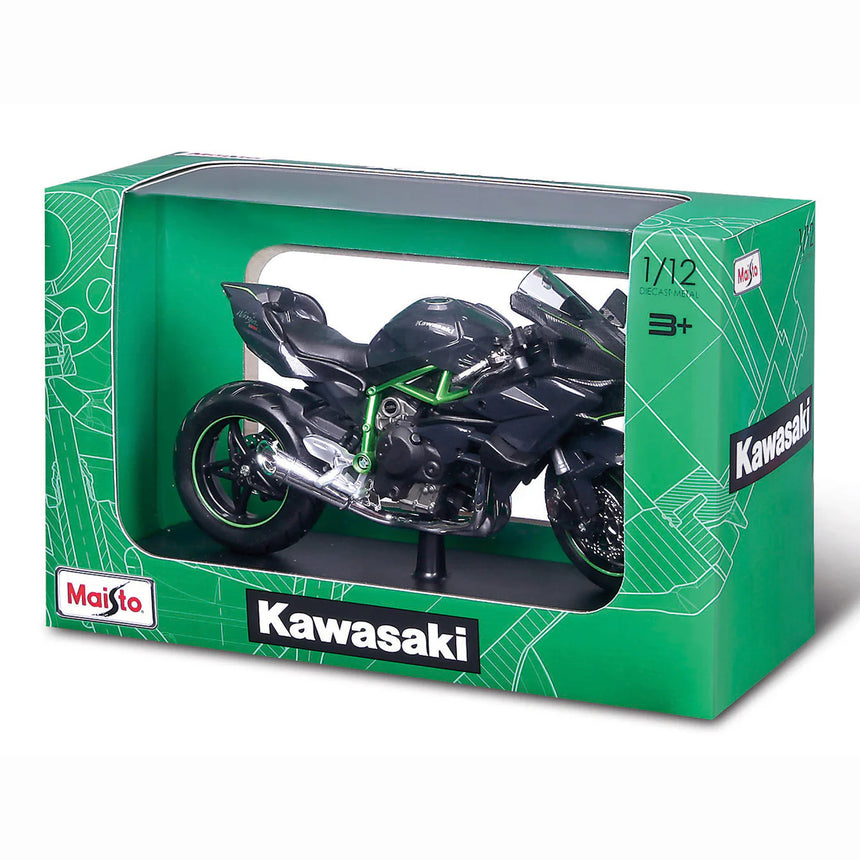Maisto 1:12 Kawasaki Ninja H2 R Black Diecast Motorcycle Bike Model
