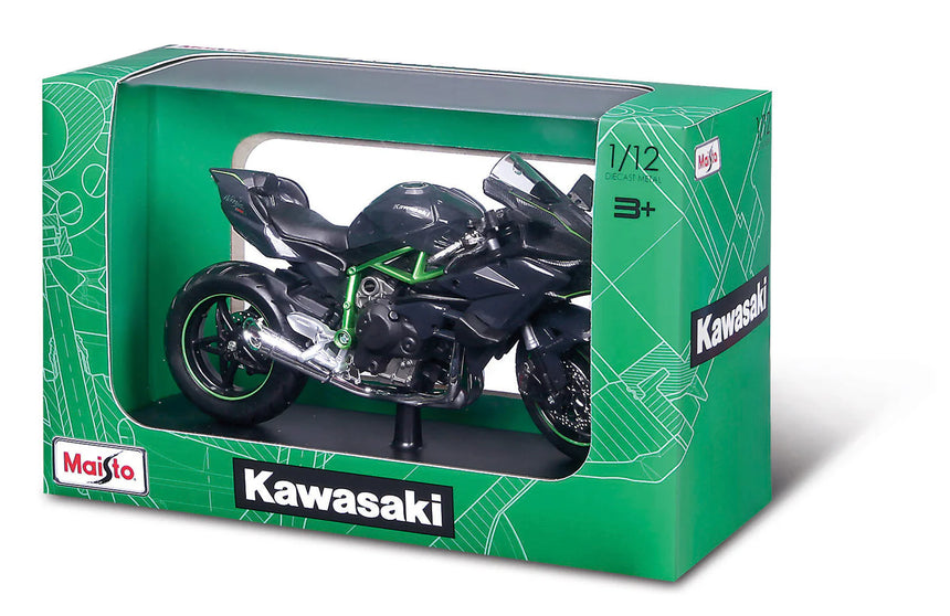 Maisto 1:12 Kawasaki Ninja H2 R Black Diecast Motorcycle Bike Model
