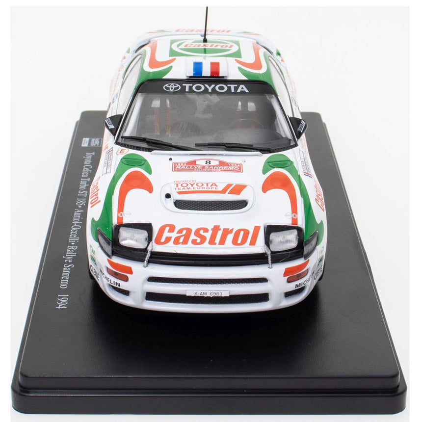 Toyota Celica Turbo ST 185 WRC - Auriol/Occeli - Rallye Sanremo 1994 1:24 Scale