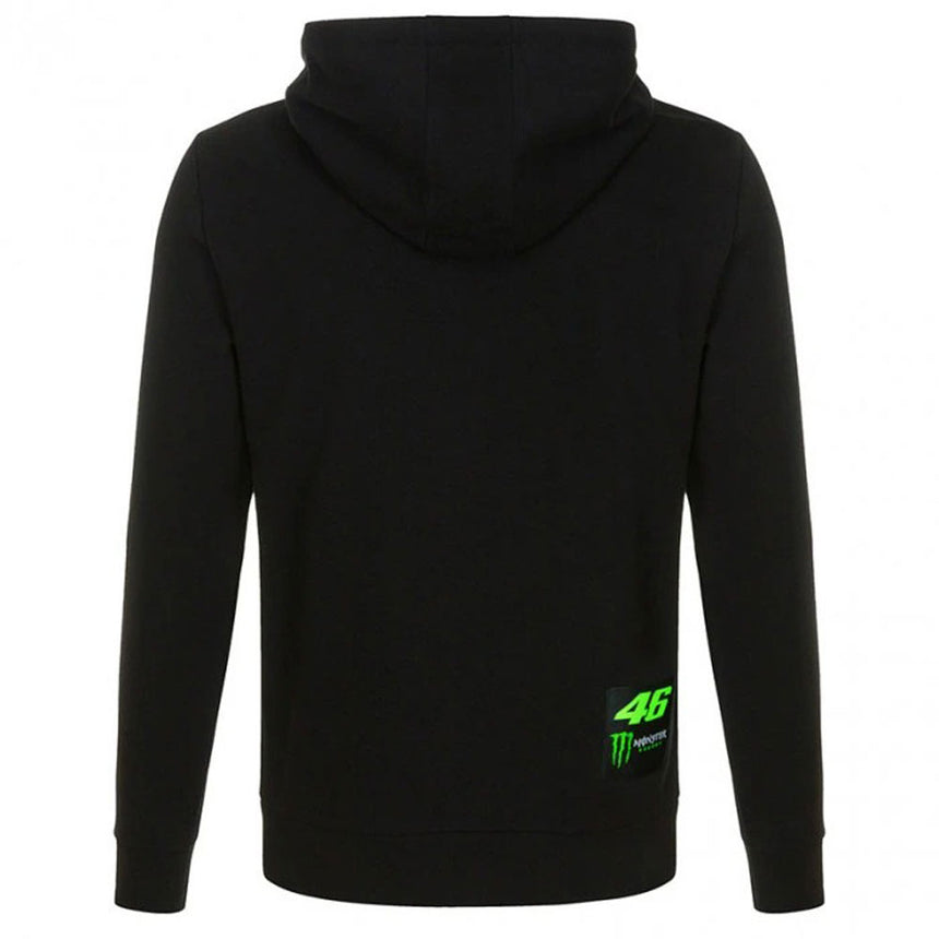 Valentino Rossi VR46 Moto GP Black Large 46 & Monster Logo Hoodie