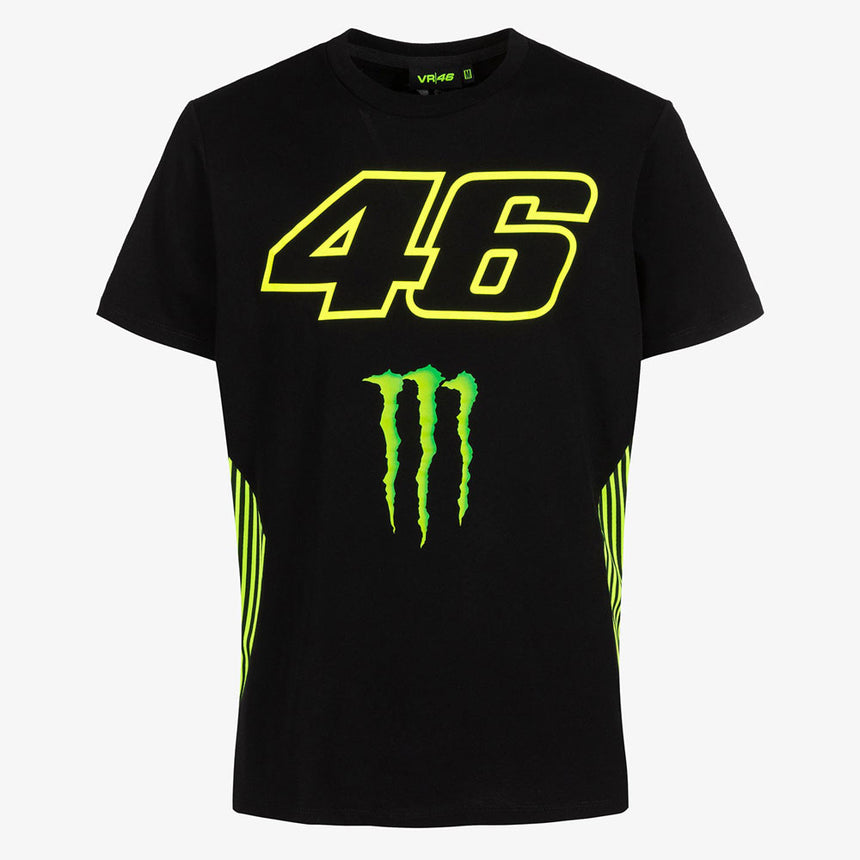 Valentino Rossi VR46 Moto GP Black Monster Dual Tee Shirt