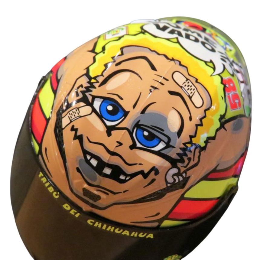 valentino Rossi VR46 Replica 1:5 Scale Mini Helmet Misano 2012