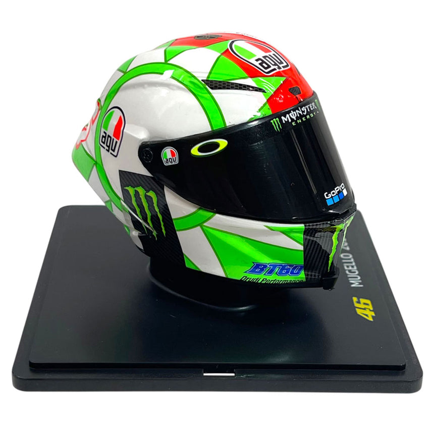 Valentino Rossi VR46 Replica 1:5 Scale Mini Helmet Mugello 2018