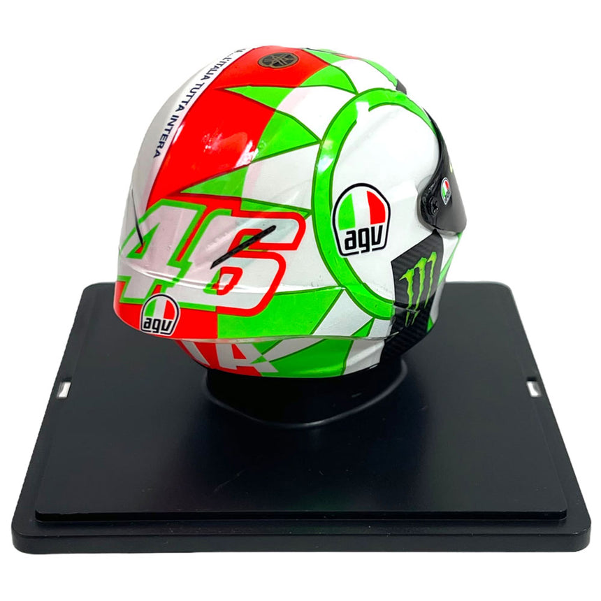 Valentino Rossi VR46 Replica 1:5 Scale Mini Helmet Mugello 2018
