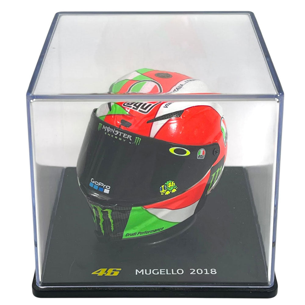 Valentino Rossi VR46 Replica 1:5 Scale Mini Helmet Mugello 2018
