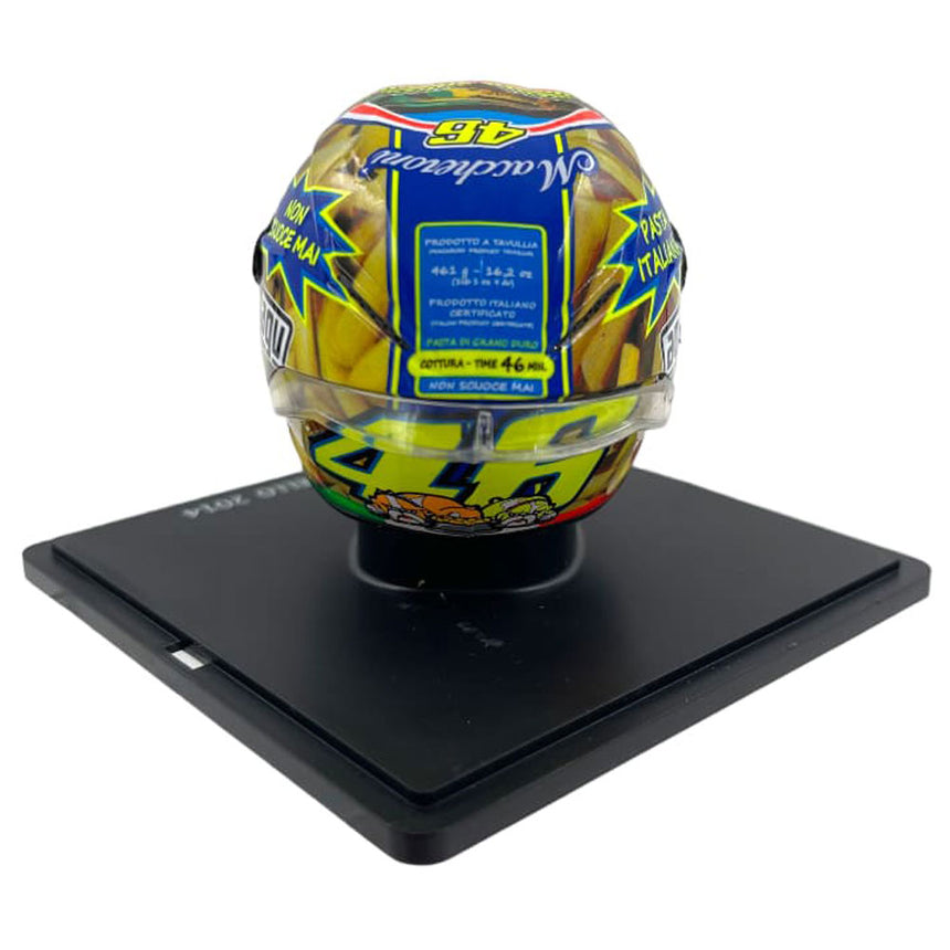 Valentino Rossi VR46 Replica 1:5 Scale Mini Helmet Mugello 2014