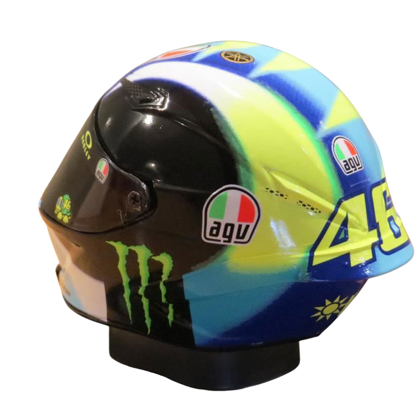 Valentino Rossi VR46 Replica 1:5 Scale Mini Helmet Season 2021