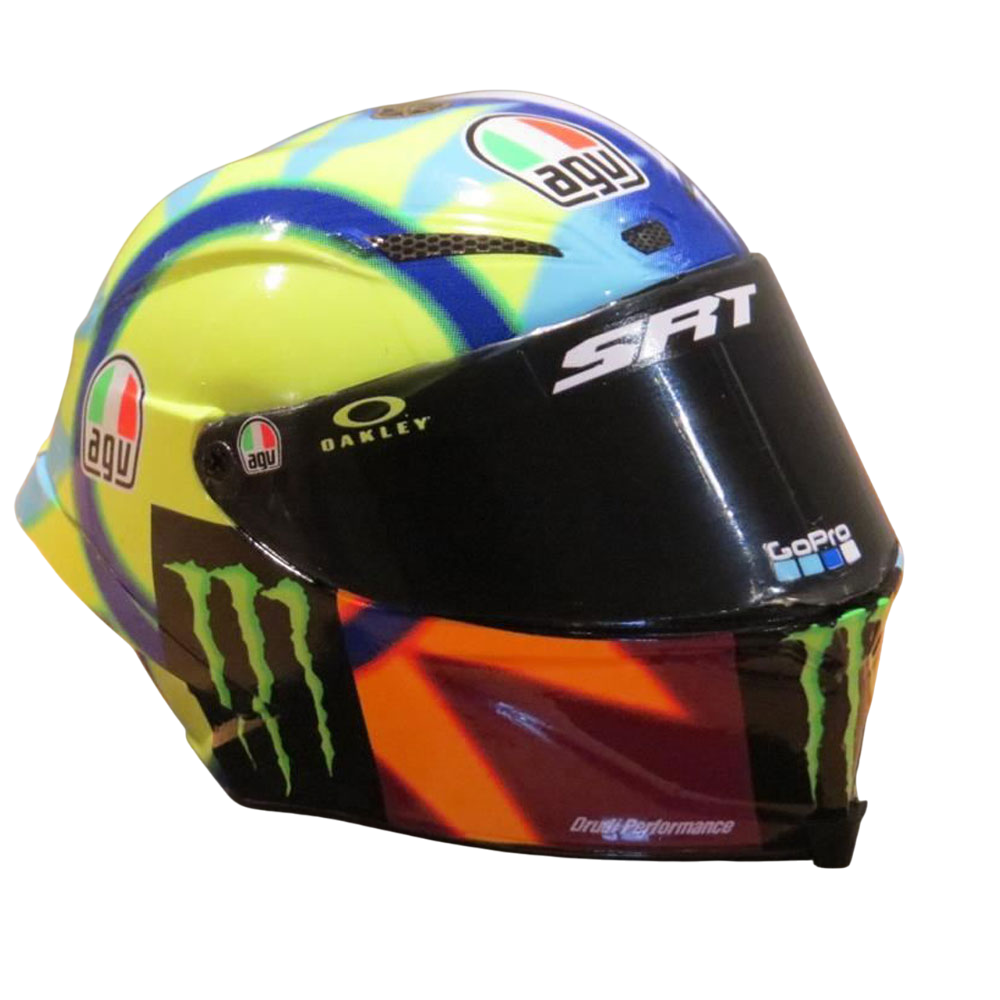 Valentino Rossi VR46 Replica 1:5 Scale Mini Helmet Season 2021