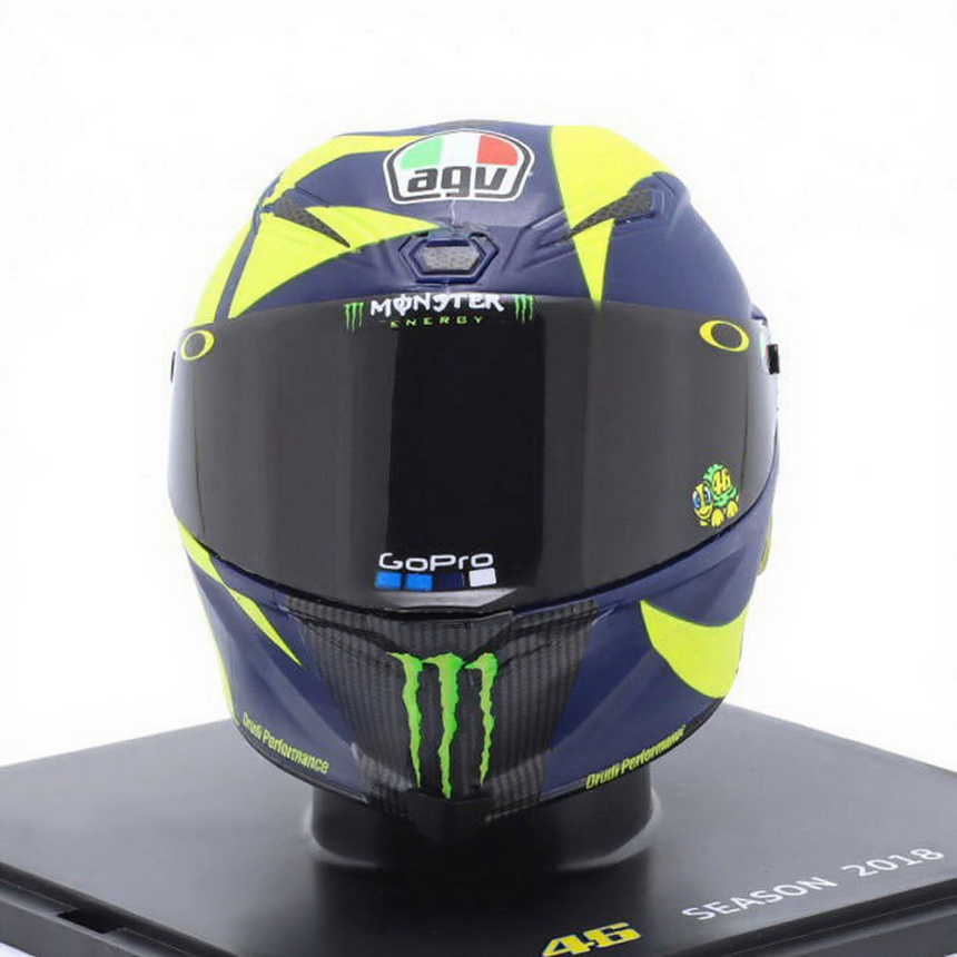 Valentino Rossi VR46 Replica 1:5 Scale Mini Helmet Season 2019