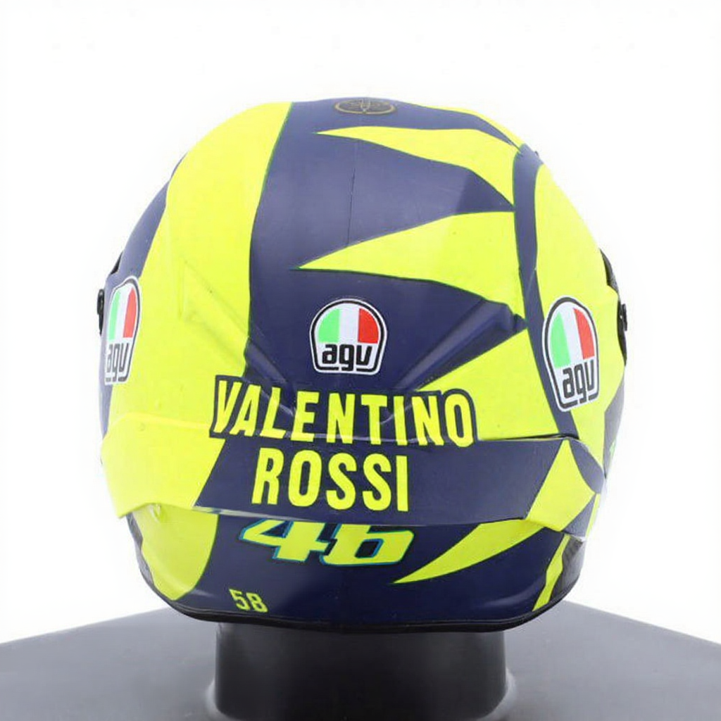 Valentino Rossi VR46 Replica 1:5 Scale Mini Helmet Season 2019