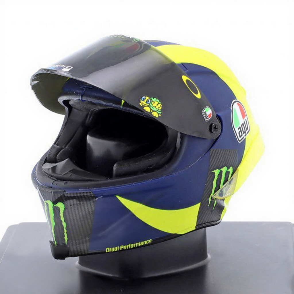 Valentino Rossi VR46 Replica 1:5 Scale Mini Helmet Season 2019