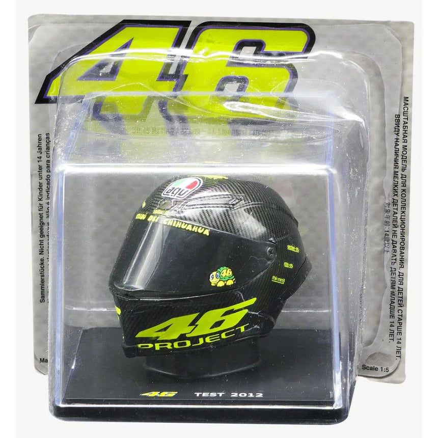 Valentino Rossi VR46 Replica 1:5 Scale Mini Helmet test 2012