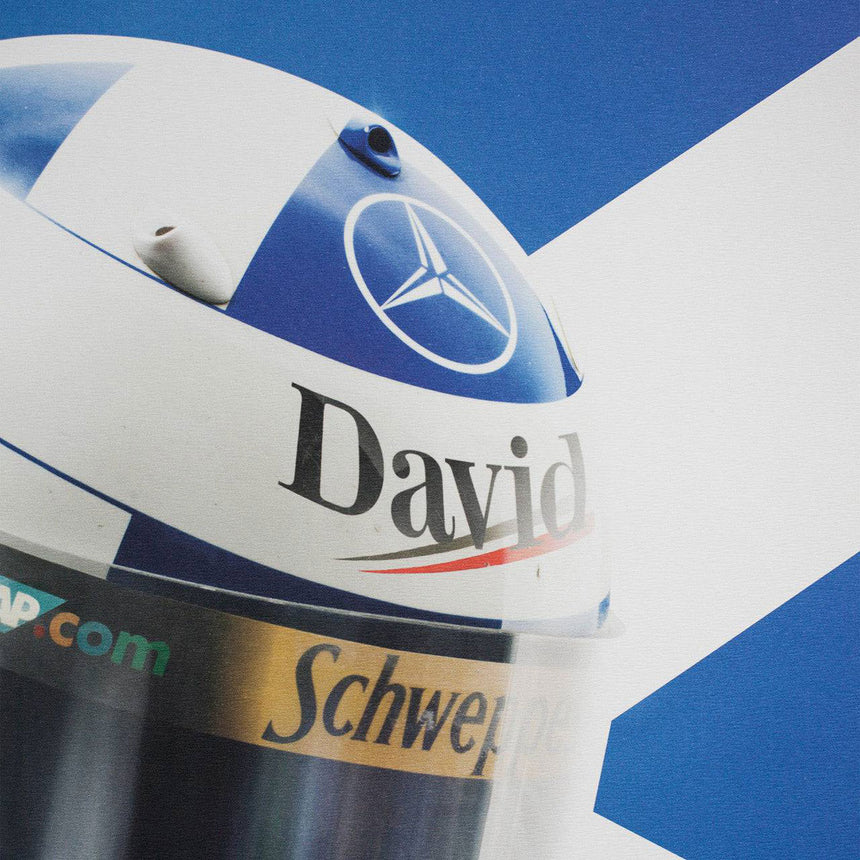 Automobilist David Coulthard 2000 Scottish Flag Helmet Print Poster