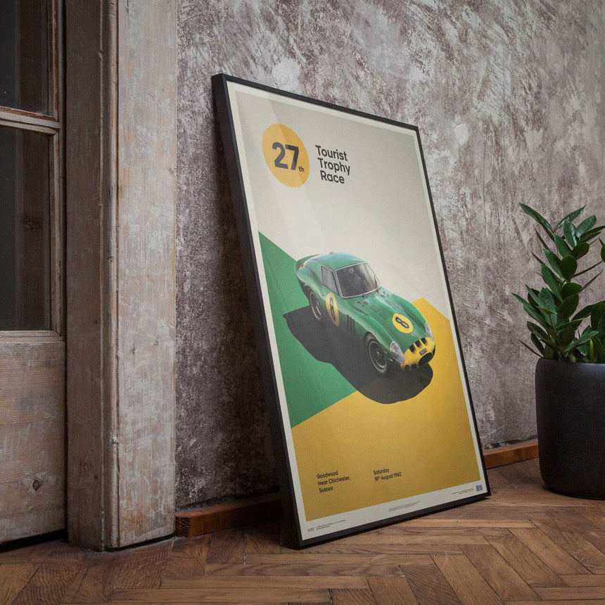 Automobilist Ferrari 250 GTO Green Goodwood TT 1962 Print Poster