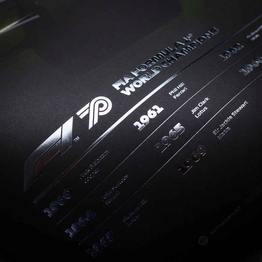 Automobilist Formula 1 Decades Team Lotus 1960s Collectors Edition Print Poster