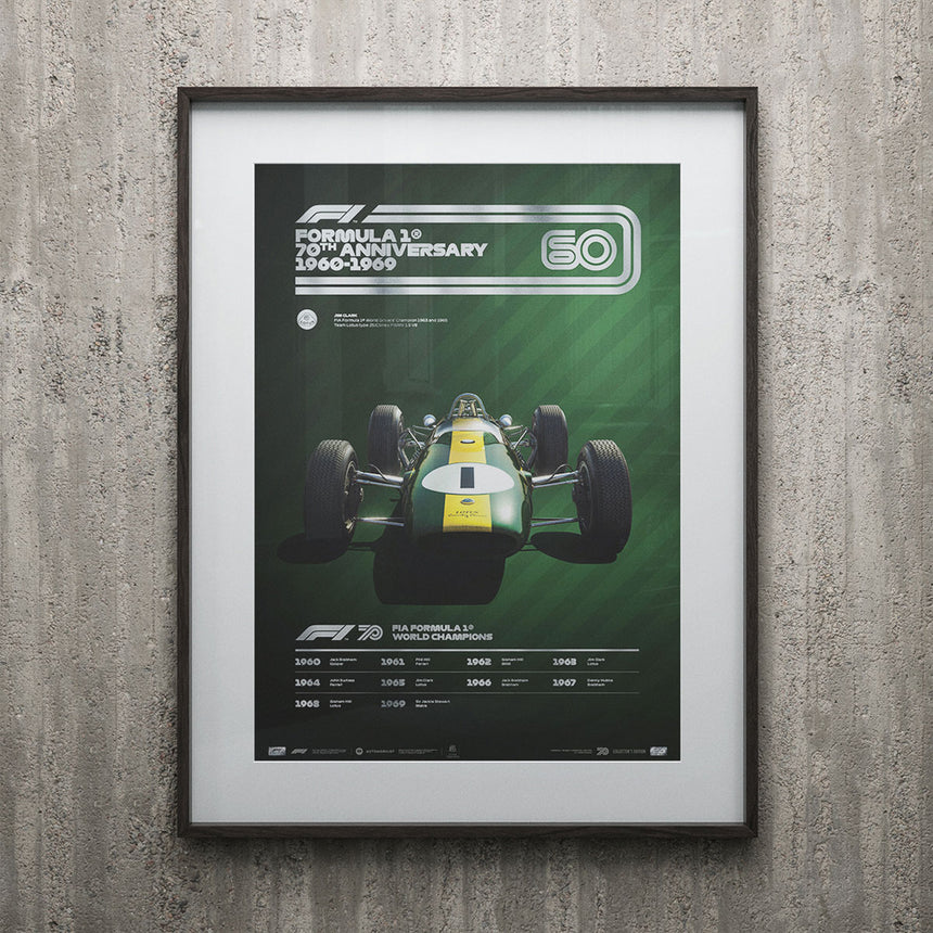 Automobilist Formula 1 Decades Team Lotus 1960s Collectors Edition Print Poster