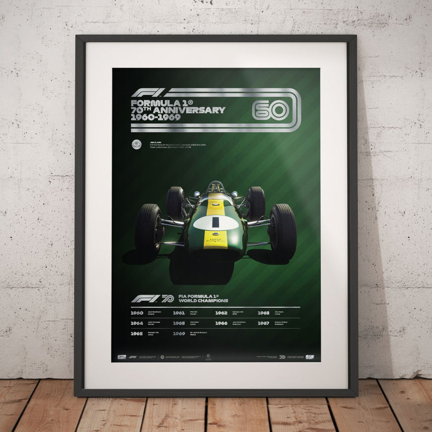 Automobilist Formula 1 Decades Team Lotus 1960s Collectors Edition Print Poster