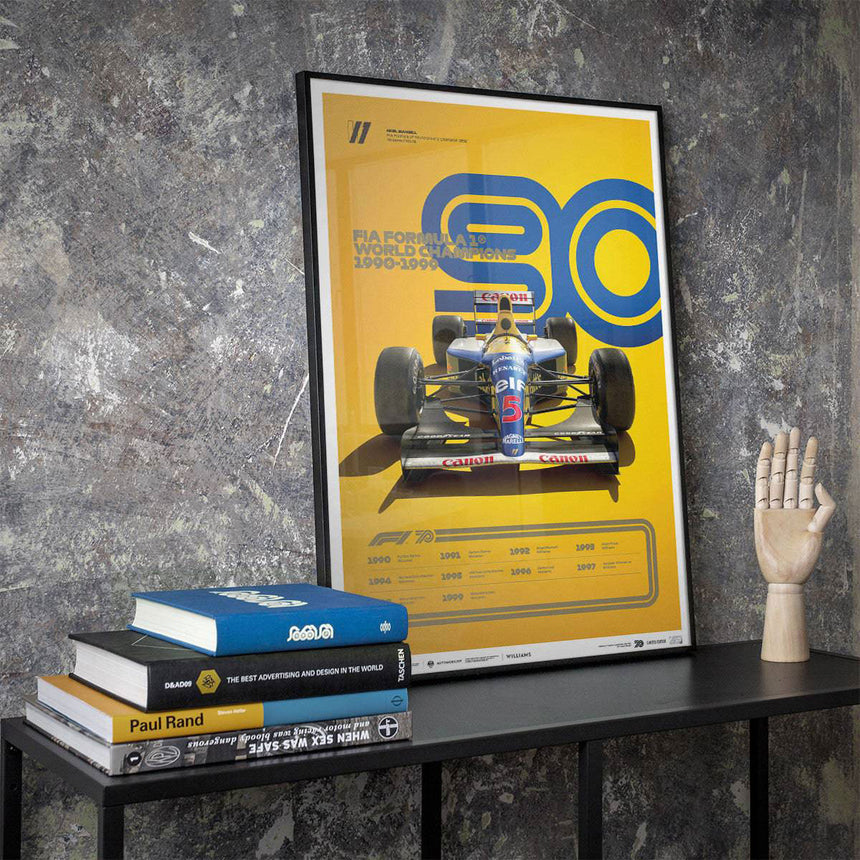 Automobilist Formula 1 Decades 90s Williams Limited Edition Print Poster