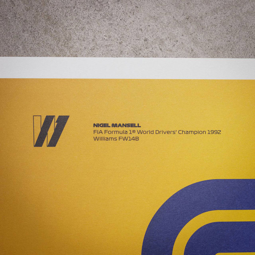 Automobilist Formula 1 Decades 90s Williams Limited Edition Print Poster