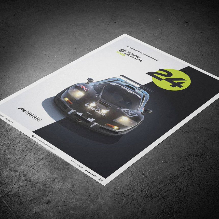 Automobilist McLaren F1 GTR 24h Le Mans Print Poster