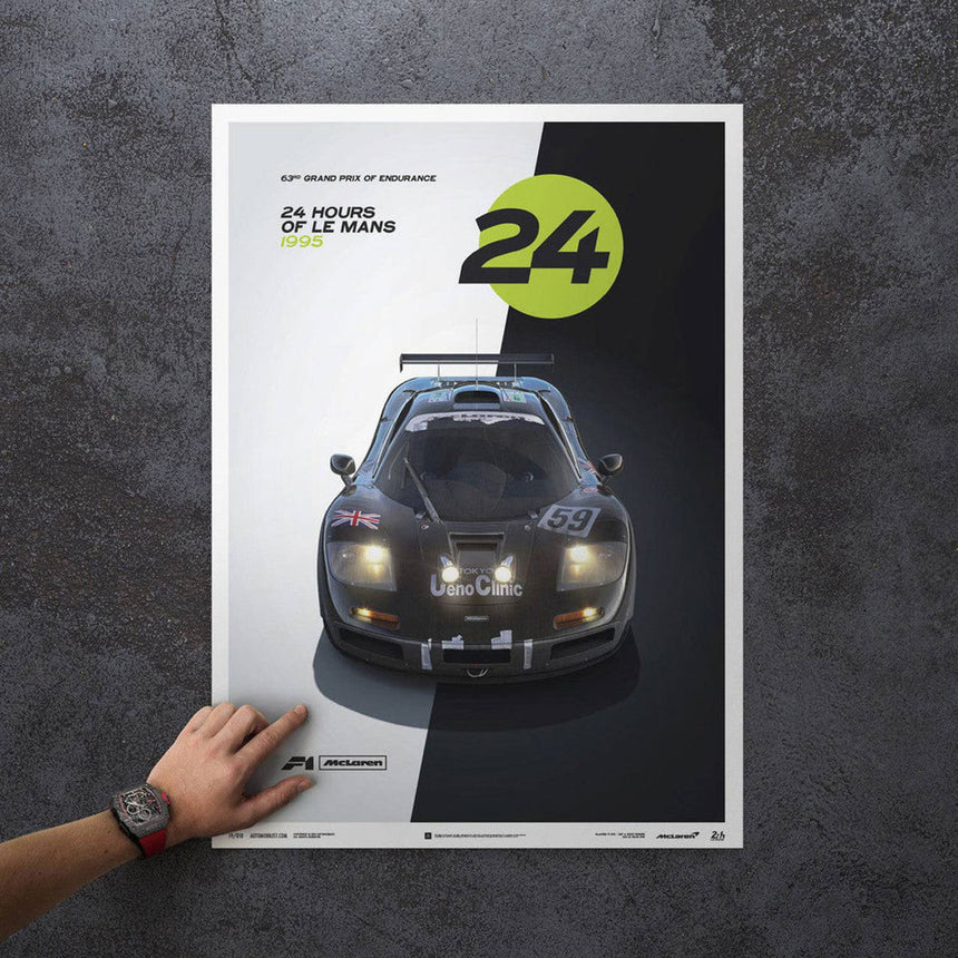 Automobilist McLaren F1 GTR 24h Le Mans Print Poster