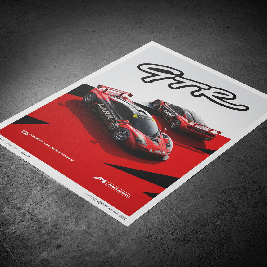 Automobilist McLaren F1 GTR 1996 Team LARK McLaren Print Poster lol