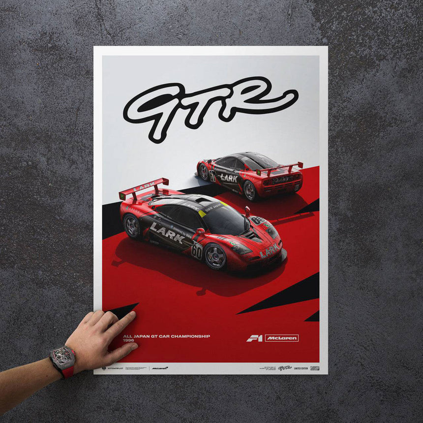 Automobilist McLaren F1 GTR 1996 Team LARK McLaren Print Poster lol